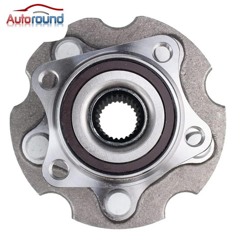 Front view of Rear Wheel Bearing And Hub Assembly For Toyota RAV4 2006 2018 And Lexus NX 2015 2021 AWD 5 Lug ABS