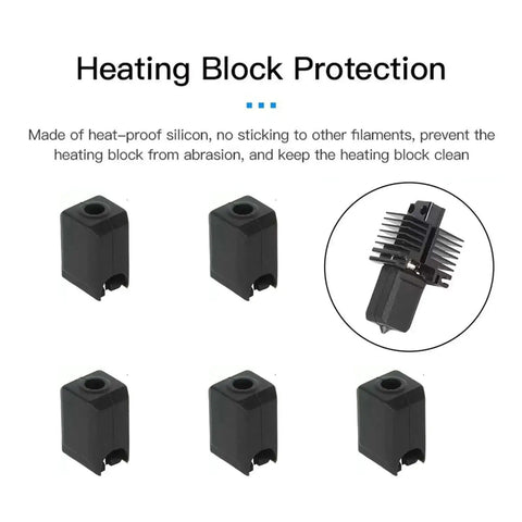 Heating block protection silicone sock for 3D Printer Maintenance Tool Kit For X1 X1C X1E P1P P1S Models.