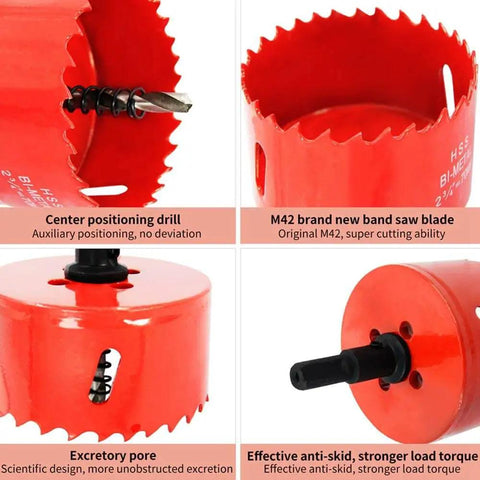 Heavy Duty 80mm Hole Saw Drill Bit With Arbor For Wood PVC Board And Plasterboard Pro Grade Bimetal HSS Cutter
