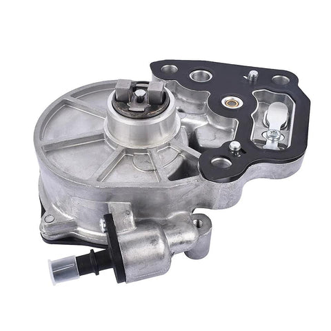 TEKKOAUTO vacuum pump replacement for GM vehicles; aluminum housing with black gasket and mounting flange.