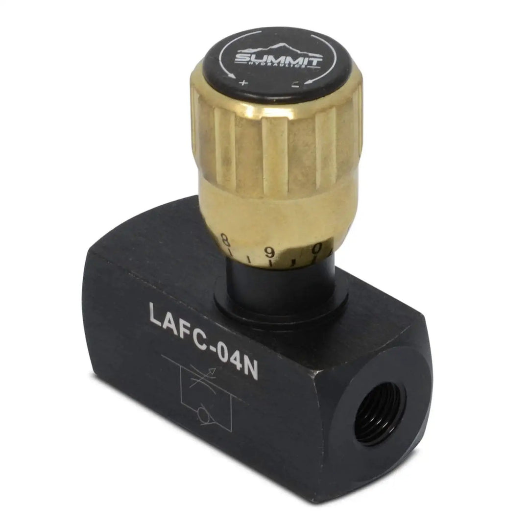 hydraulic inline flow control valve for high pressure ...