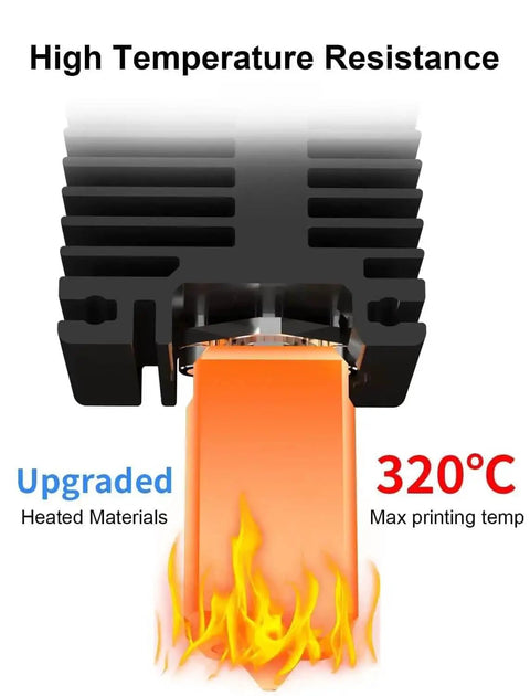 Hotend Kit With Fan For P1P And P1S 3D Printer Series, Hardened Steel Nozzles 0.2mm 0.4mm 0.6mm, high temperature resistance