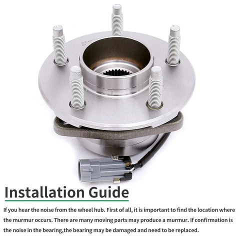Front Wheel Bearing Hub Assembly For 2002 2007 Saturn Vue 2005 2006 Chevy Equinox 2006 Pontiac Torrent With ABS Front 5 Lug Left And Right Set Of 2 Premium Quality Replacement
