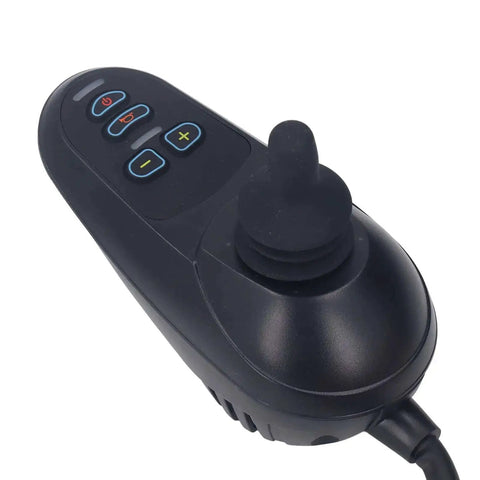 Electric Wheelchair Controller With Smooth Speed Change And Easy Install Works With Most Wheelchairs Stable Electromagnetic Brake System For Safe Parking And Anti Skid Stops Quick Replacement For Disabled Comfort On The Go controller close-up