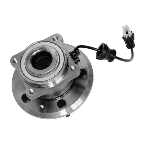 Front view of OEM Quality Rear Wheel Bearing And Hub Assembly With ABS For 2007-2009 Chevy Equinox, 5 Stud Hub Replacement.