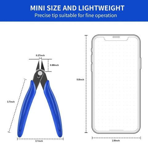 5 Inch Micro Flush Cutter 2 Pack Spring Loaded Wire Cutters For Jewelry Making Electronics And Model Craft Pro Grade