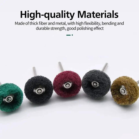 Abrasive Wheel Set For Rotary Tools 50 100 200 Pieces One Inch Buffing Polishing Wheels With One Eighth Inch Shank Five Grits 120 180 320 400 600