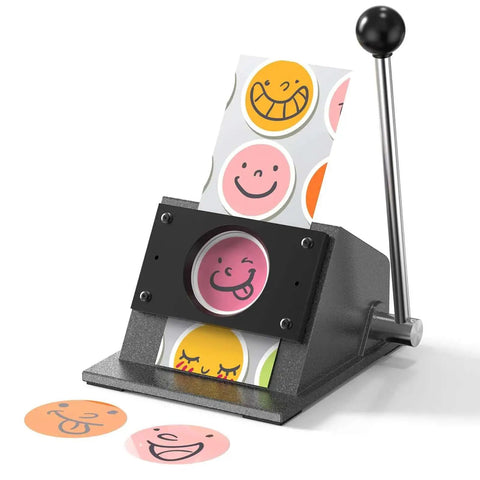 3 Inch Circle Punch For Button Making, Precision 86mm Circle Cutter with durable steel blade, perfect for DIY crafts.