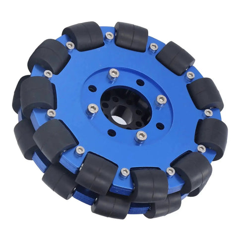5 Inch Omni Wheel With Aluminum Alloy Hub For DIY Robots, 127mm Metal Roller Wheel Designed For Omnidirectional Movement