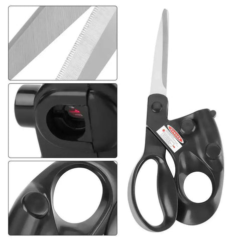 Pro Grade Laser Guided Sewing Scissors For Home Crafting And Gift Wrapping With Built In Laser Line For Precise Straight Cuts In Fabric And Paper Crafts Featuring An Upgraded Ergonomic Handle For Comfort And Control.