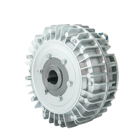 Hollow Shaft Magnetic Powder Clutch For Tension Control And Brake, 24V System, Rotating Casing Design With Hollow Brake Hole