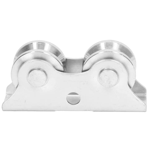 Groove Wheel V Shaped Detachable Track Gate Wheels With Double Bearing Caster And Bracket Made Of 45 Steel Heavy Duty Rigid Roller