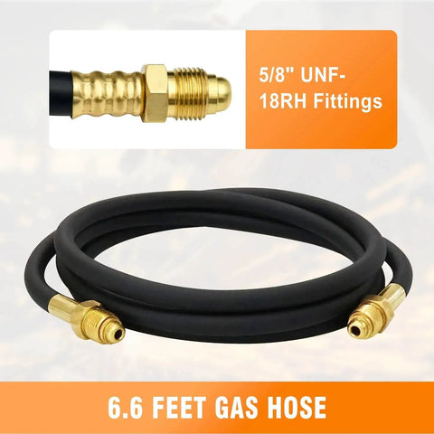 Reliable Argon CO2 Regulator For MIG TIG Welding With Dual Gauges And 9.8ft Gas Hose CGA580 Inlet 0-4000 PSI Input 6.6 Feet Gas Hose