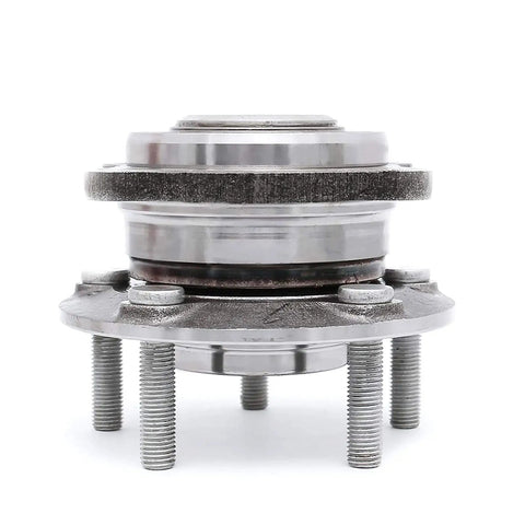 Front view of Front Wheel Bearing Hub Assembly Set Of 2 For AWD Hyundai Santa Fe 2007 2014, Hyundai Veracruz 2007 2012, And Kia Sorento 2011 2015 Front Axle Hub Bearing Replacements Direct Replacement Part Numbers 513266 BR930729 For Easy Install
