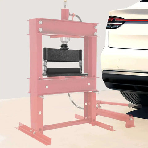 12 Inch Press Brake Attachment For Standard 12 And 20 Ton Hydraulic Workshop Presses next to car