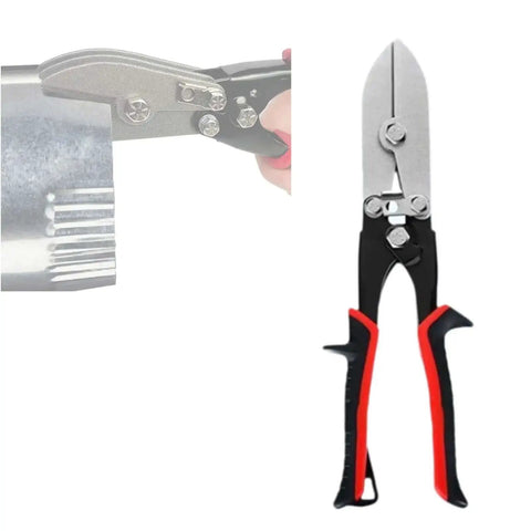5 Blade Sheet Metal Crimper For Stove Pipe And HVAC Venting Hand Crimper Tool built tough, crimping a metal sheet, 26.5 cm