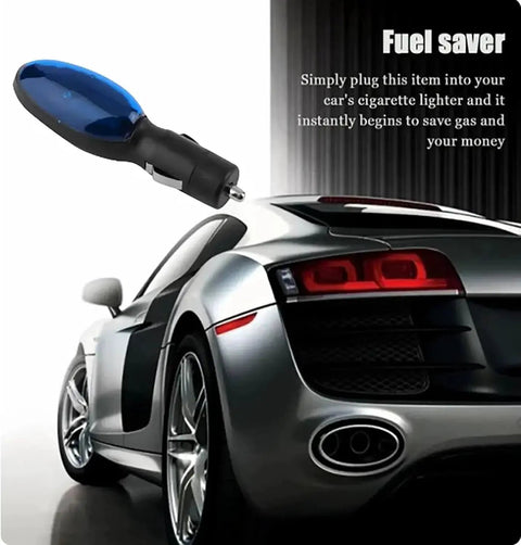 Plug And Play Gas Saver For Cars And Trucks Portable Fuel Economy Device 2 Pack shown with car