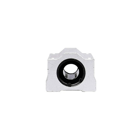 Front view of SCS16UU Linear Ball Bearing Set Of 4 With 16mm Bore Diameter for CNC machines and 3D printers, made from high-quality steel.