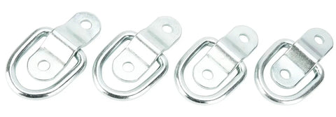 4 Pack Flip Ring Anchors With SecureX System For Cargo Security 400 Lb Load Limit And 1200 Lb Break Strength Zinc Plated Durable Hooks