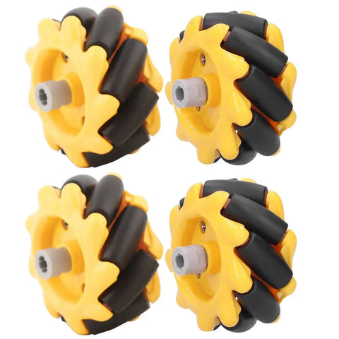 Mecanum Wheel Smart Robot Car Parts Set For DIY Projects Two Pairs Compatible With TT Motors