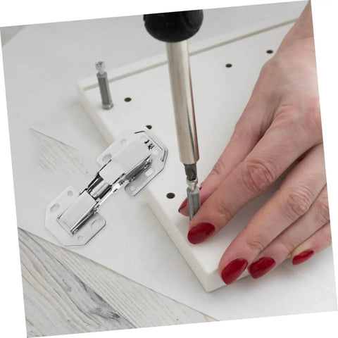Concealed Inner Hinge Pair For Wardrobe Cabinets 2 Pack Durable Hydraulic Hinges With High Load Capacity Easy To Install