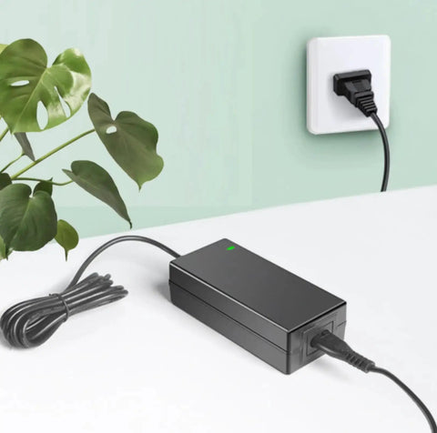 Beefy 24V AC DC Power Adapter For KSAS0652400 Series with 24V 2.5A output shown connected to wall socket with cable