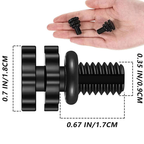 2-pack ECX1322A directional vent valves with O-ring for Hayward Star-Clear pool filters; black plastic, threaded stems