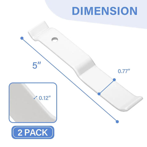 Dimensions of Heavy Duty White Wire Shelf Corner Brackets Replacement For Adjustable Ventilated Wire Shelving Corner Support