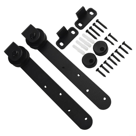 Experience ultra smooth, quiet sliding with a heavy duty barn door hardware kit for cabinet doors, featuring pulleys and screws