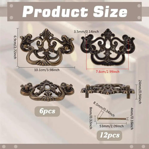 vintage drawer pulls for dresser 6 Pack Antique Drawer Pulls For Dresser And Cabinet 🍁