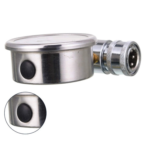 RIDGE WASHER pressure washer gauge with 3/8 in quick-connect socket and plug, metal body, 6000 PSI