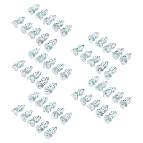 50 Pack Anti Slip Tire Thread Studs For Heavy Duty Traction On Loader Skid Steer Forklift Tractor Motorcycle And Off Road Vehicles Tungsten Steel Snow Screws With Aluminum Base Delivering Enhanced Grip And All Weather Safety displayed in rows against a white background