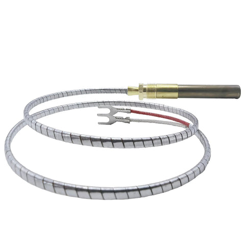 24-inch thermopile generator with aluminum-wire sensor and brass connector; fork terminals for gas appliances