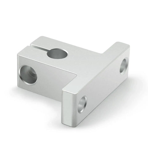 Aluminum Linear Rod Rail Shaft Support Guide Kit for 10mm Shaft, SK10, 4 Pack shown in close-up view.