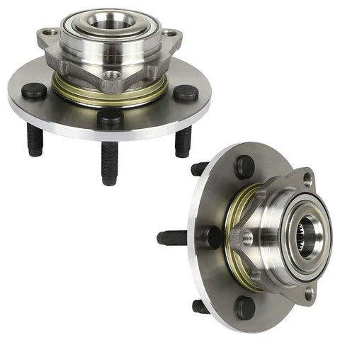 Two Front Wheel Hub And Bearing Assembly Set For Dodge Ram 1500 2002 To 2008 Left And Right 515072 OE Replacement Wheel Hub Bearings Front Pair
