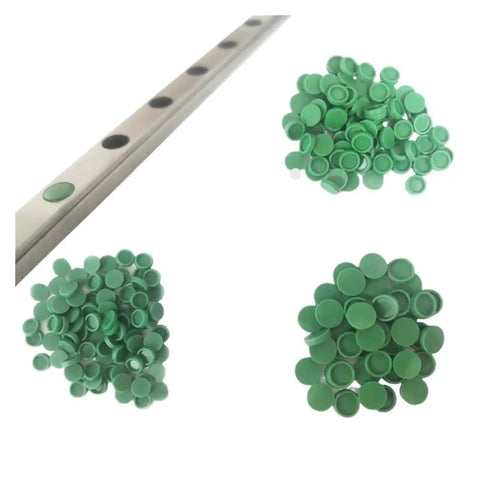 Pro Grade Linear Motion Rail Set For CNC Machines 100 Pcs Linear Guide Rails with Green Plastic Caps Protectors