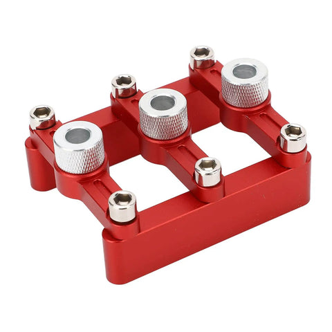 3-In-1 Doweling Jig With Hole Drill Guide And 90 Degree Positioner Locator Tool For Woodworking, created from durable aluminum alloy.
