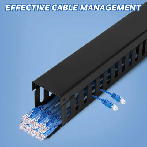 Server Rack Wire Slots 2 Pack 19 Inch 1U Server Rack Cable Management Kit Wit...
