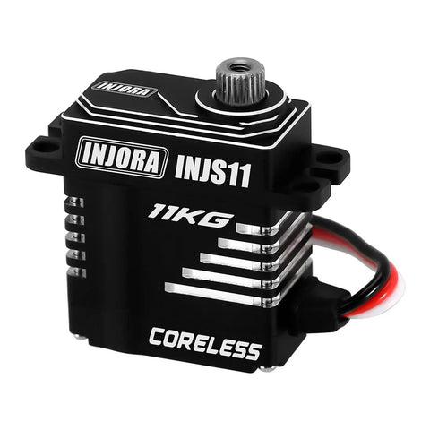 Side Wire Exit Coreless Digital Micro Servo With Metal Gear Beefy 11KgCm Torque for RC Crawlers, front view