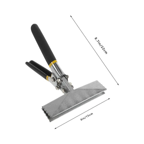 Duckbill Pliers Manual Metal Bender For Sheet Metal Roofing Nonslip Jaws Marked Quarter Inch Guides, 22cm x 15cm size