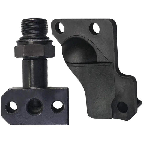 STC Fitting Upgrade Kit For 6.0L Power Stroke Diesel HPOP High Pressure Oil Pump Replacement Plug And Play Fits OE 4C3Z9B246F And 9B246 6.0 PSD For Ford E Series And Super Duty Trucks, black metal components, side view