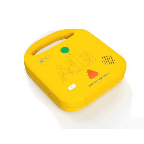 AED Trainer And Defibrillator Training Device with Multilingual Prompts in English Italian French Spanish, Portable CPR Practice Kit
