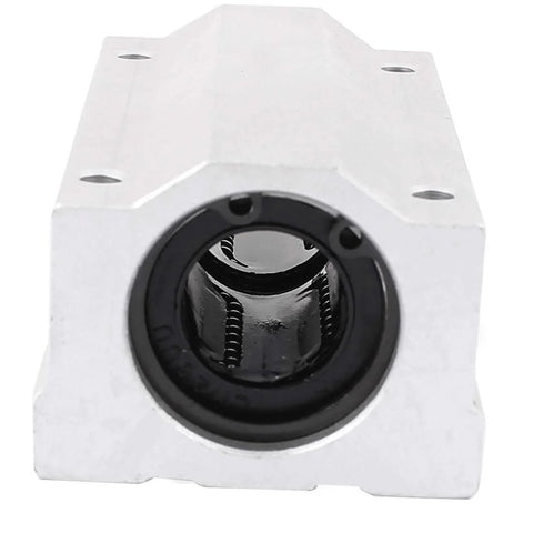 Front view of 20Mm Linear Motion Ball Bearing Slide Bushing In Silver Tone Built For Pros And DIYers For Precision Guide Rails