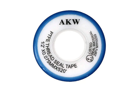 Pro Grade PTFE Teflon Tape For Plumbing Half Inch By Five Hundred Twenty Inch Sealant Thread Tape Ten Pack Keeps Leaks From Happening And Works Smooth On Pipes And Fittings spool