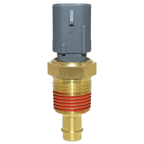 OSKYUO engine coolant temperature sensor with brass threaded body, red sealant, and gray plastic connector