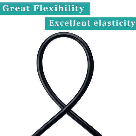 Silicone tubing, 1/2 in ID × 5/8 in OD, 5 ft, black food-grade hose by Amazon
