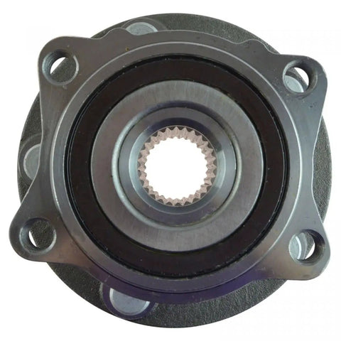 Front view of Two Piece Wheel Hub And Bearing Assembly Set For Mitsubishi Lancer 2008-2015 And Outlander 2007-2013 Rear Left And Right Without ABS Sensor, Ball Bearing G3 With Mounting Flange Hub, Ships From USA