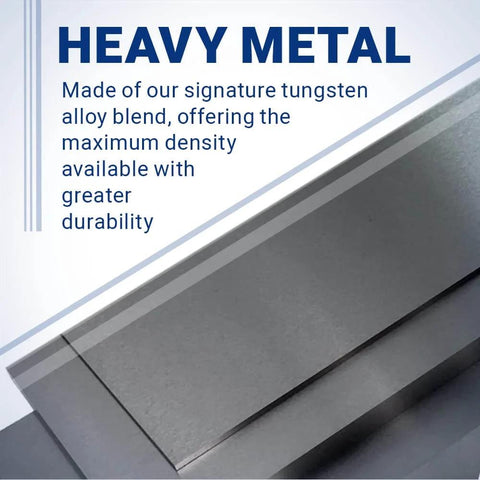 Close-up of ergonomic bucking bar with angled face BB6 made of durable tungsten alloy for vibration reduction and wrist strain relief.