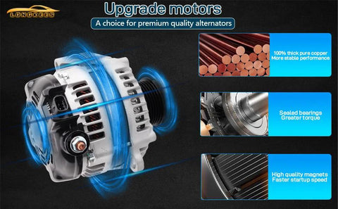 Beefy 110 Amp 12V Alternator With 6 Groove CW Pulley For Kia Soul 2012 2016 Veloster 2013 2017 Forte Rio Replacement Part