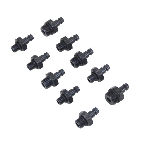 10 thread adapters for Pro Grade 0 To 140 PSI Oil Pressure Tester Gauge for cars, ATVs, trucks, enabling precise engine checks.